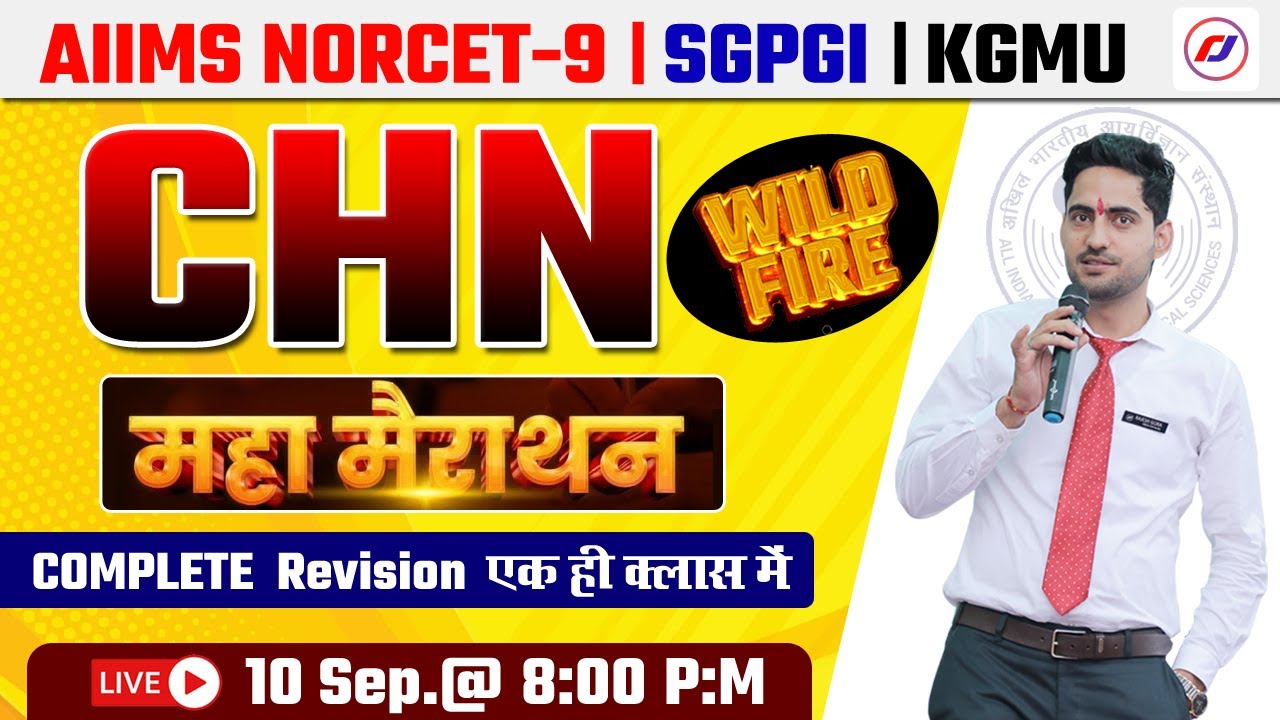 CHN Complete Revision | AIIMS NORCET- 9 | SGPGI | KGMU | Nursing Officer | RJ career point