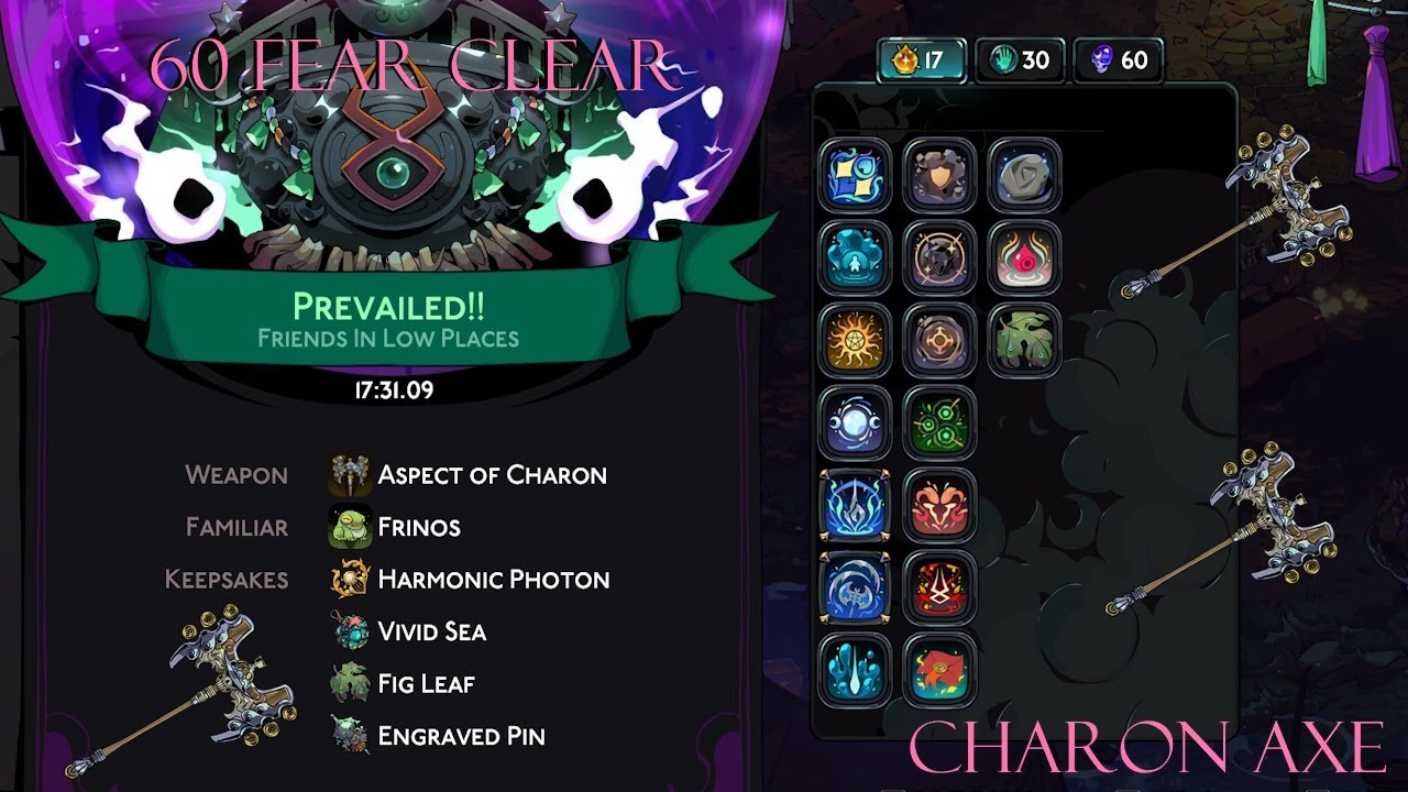 Hades 2: Charon Axe - 60 Fear Clear