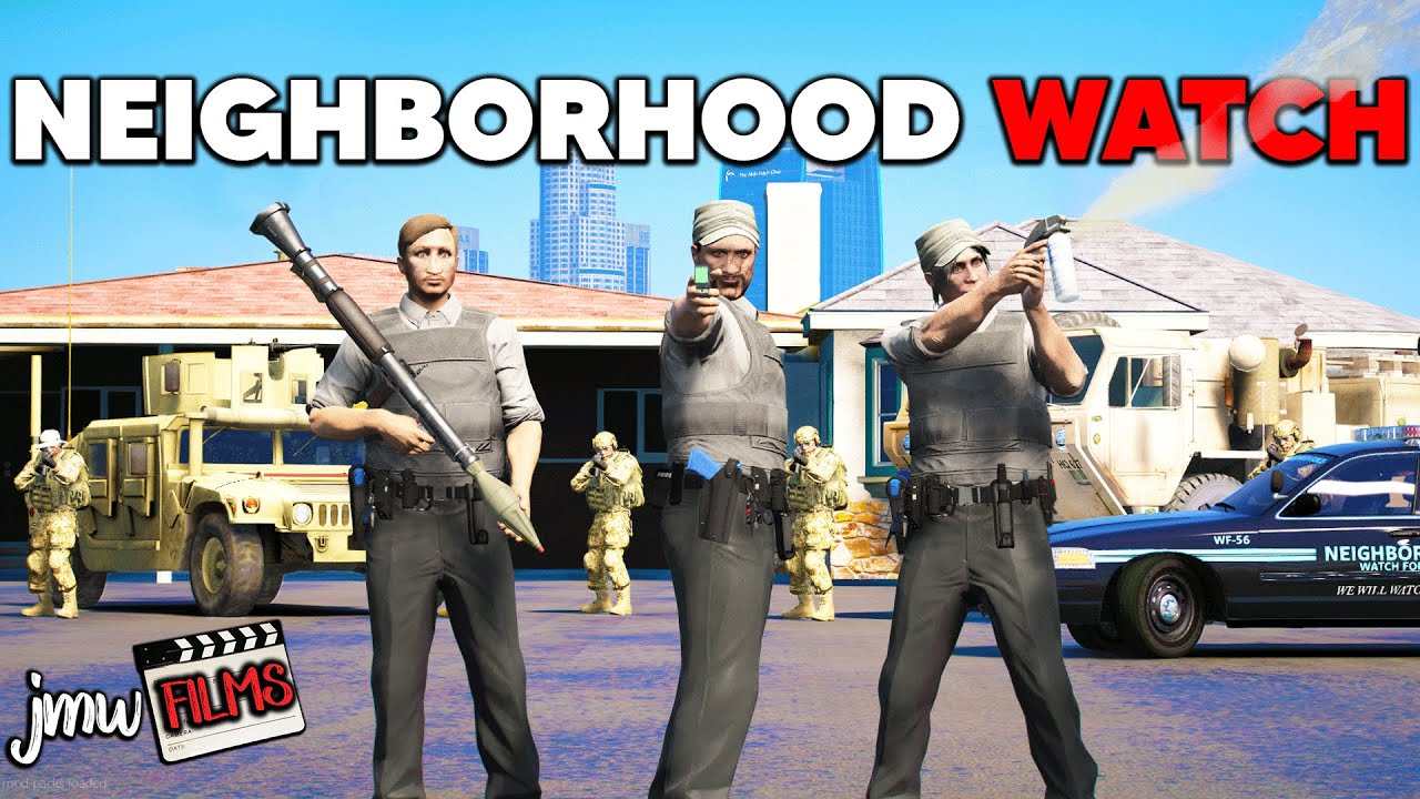 «СОСЕДСКОЙ ДОЗОР» СРАЖАЕТСЯ С АМЕРИКАНСКОЙ АРМИЕЙ! | PGN # 320 | Ролевая игра GTA 5