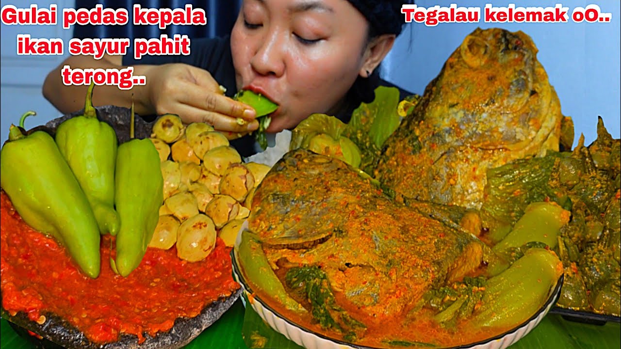 MOHON MAAF LAHIR DAN BATIN 🙏😊GULAI PEDAS KEPALA IKAN TUNA SAYUR PAHIT .