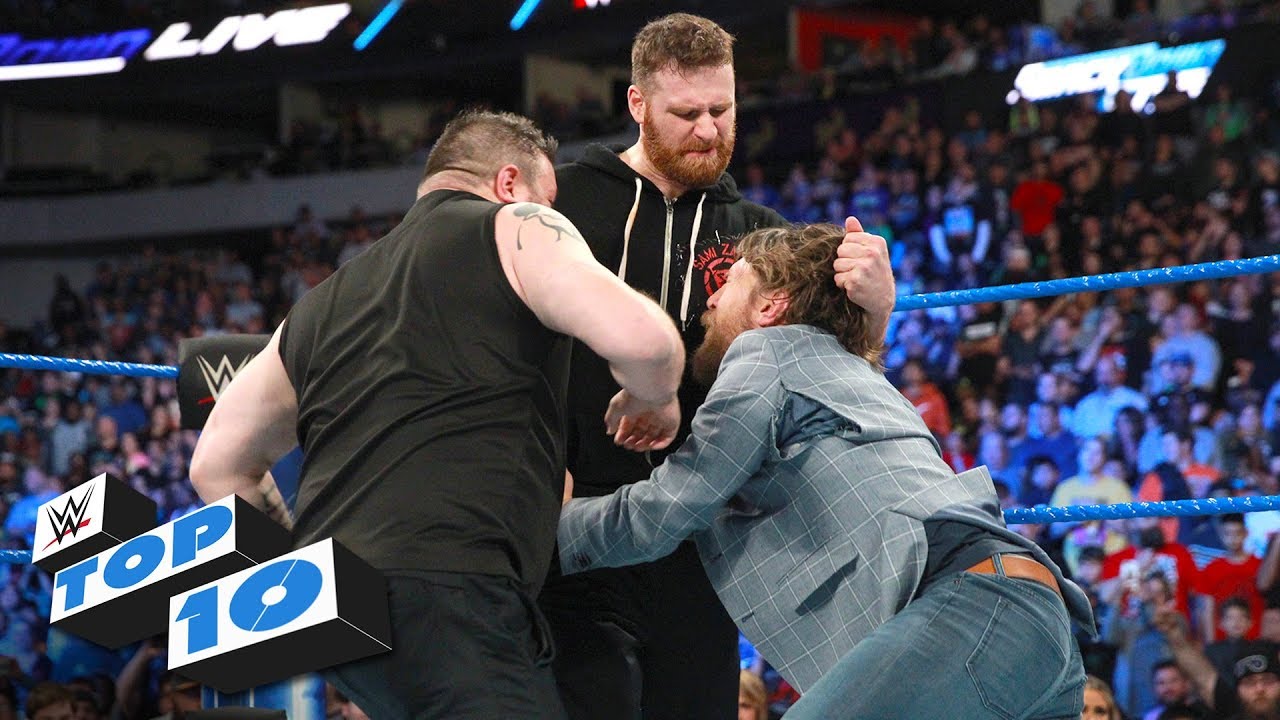 10 лучших моментов SmackDown LIVE: WWE Top 10, 20 марта 2018 г.