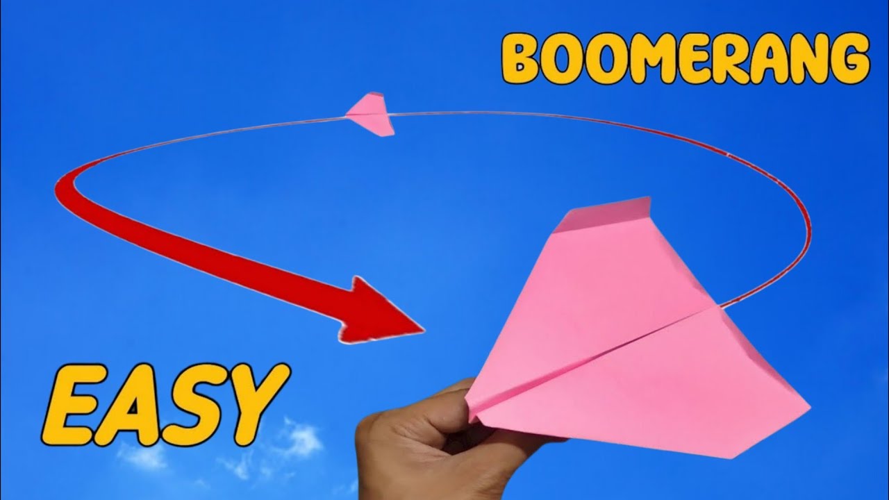 Paper Plane fly like a Boomerang Plane |Come Back Paper Plane | Returning PaperAirplane |Origami