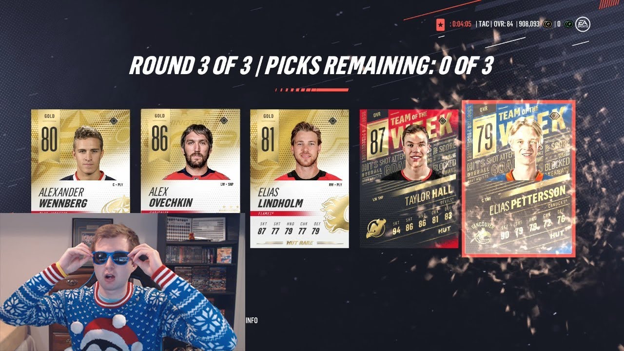 NHL 19 HUT - 1 MILLION COINS CHRISTMAS PACK OPENING!