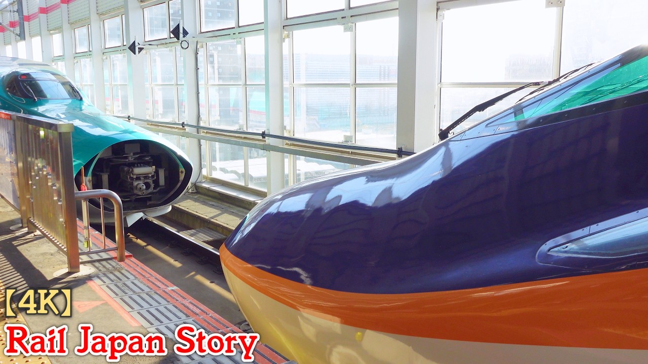 E8 series coupling work at Fukushima Station, Japan, February 2026