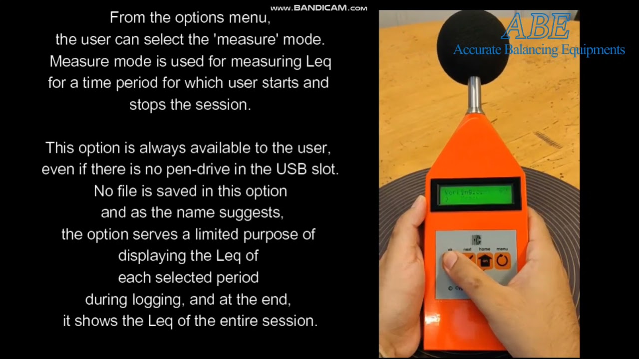 Data logging Sound Level Meter 2511 &ndash; ABE Accurate Balancing Equipments : Baseline Technologies