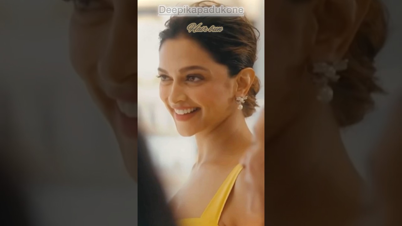 Deepikapadukone style&rsquo;s  hair bun #hairbun #ytshorts #deepikapadukone 😍