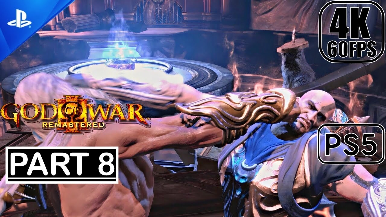 God Of War 3 Remastered PS5 - Gameplay Walkthrough (60FPS 4K) Part 8 No Commentary - Ending