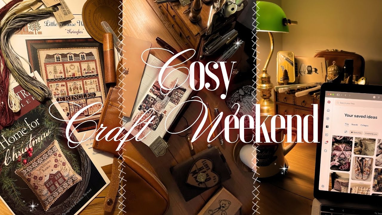 flosstube, journaling, traveler's factory, superior labor, quilting | cosy crafty vlog ep. one