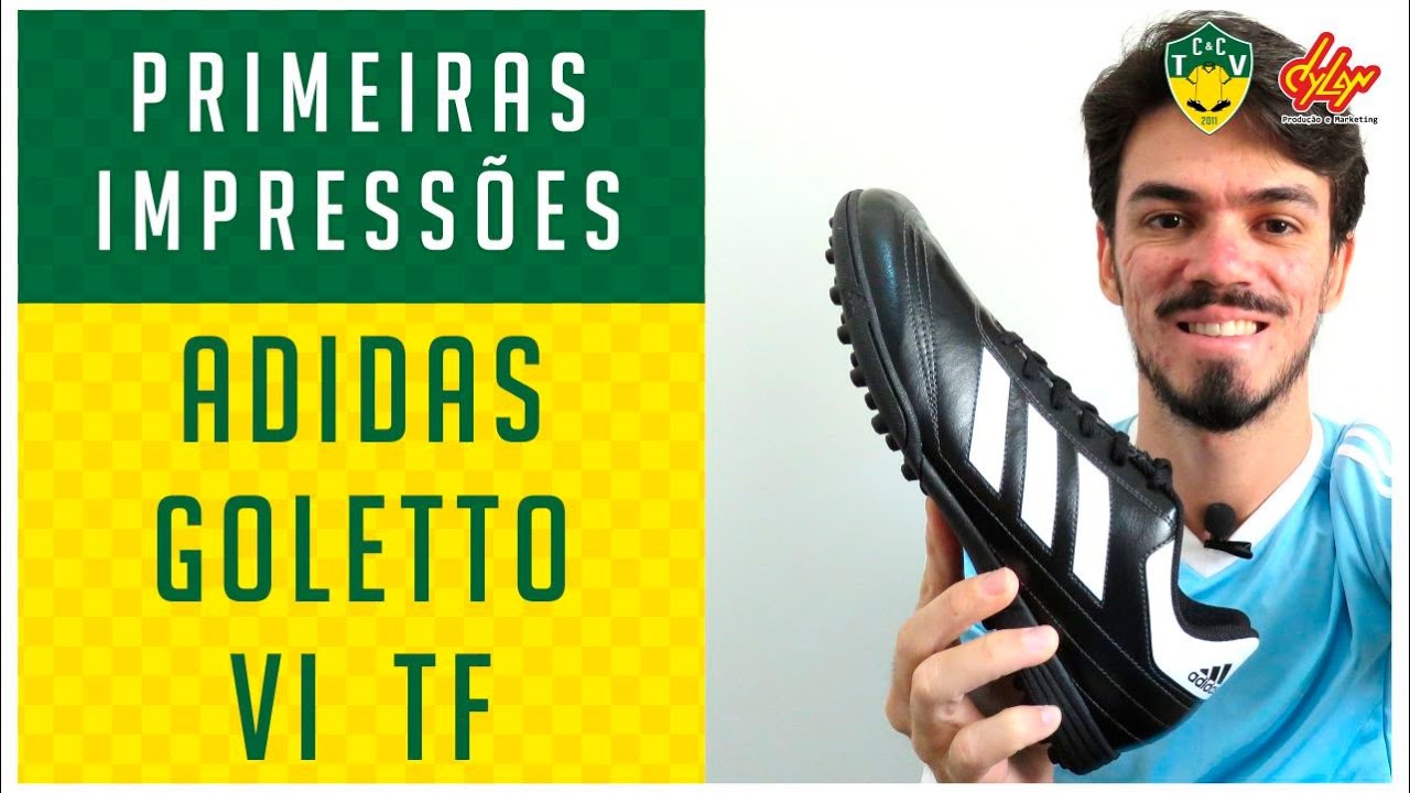 CHUTEIRA ADIDAS GOLETTO VI TF - PRIMEIRAS IMPRESSÕES - ANÁLISE