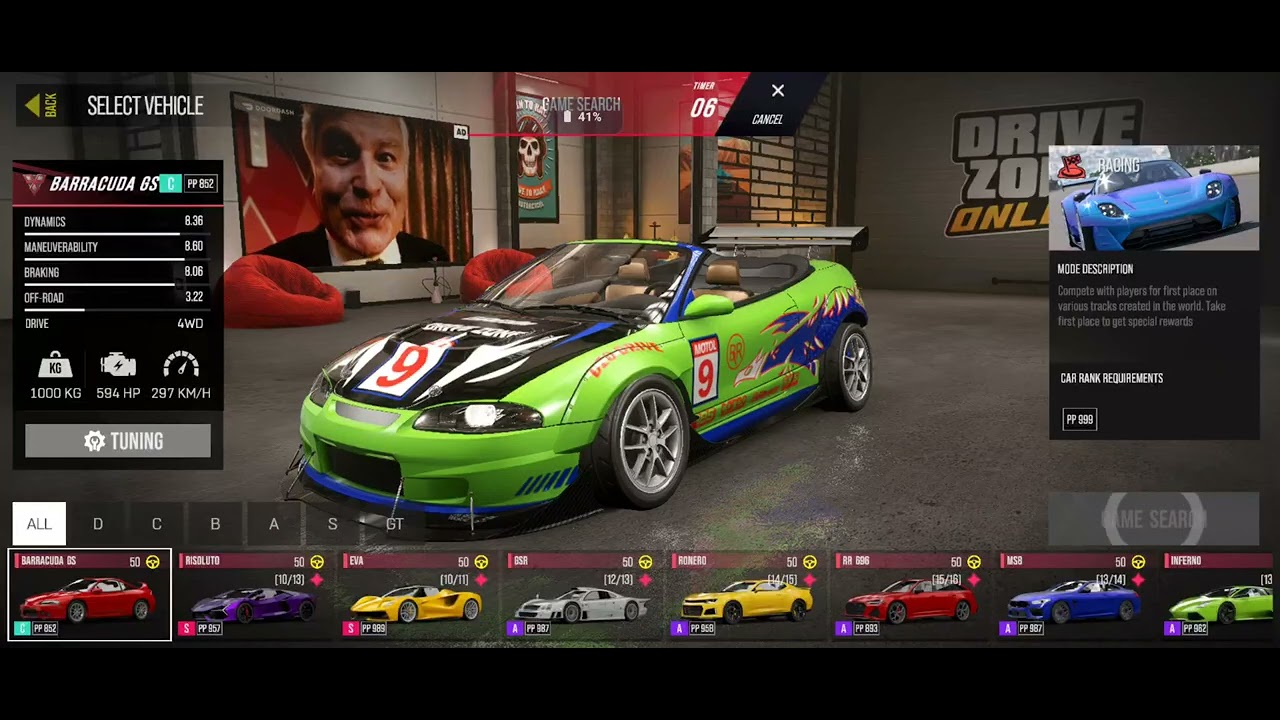 DRIVE ZONE ONLINE. FIRST TRACK RACES THEN DSR LEVEL 50 CAR GIVE AWAY THEN DRAG RACES 😱😱🙀🤯