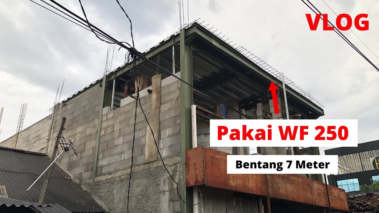 Rumah Tinggal 2 Lantai Minimalis, Bentang 7 Meter Cukup Pakai WF 250