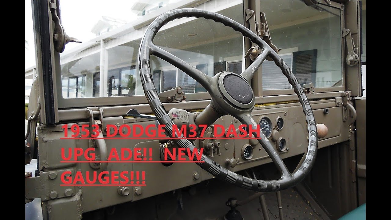 1953 DODGE M37 GAUGE PANEL UPGRADE ARMY TRUCK