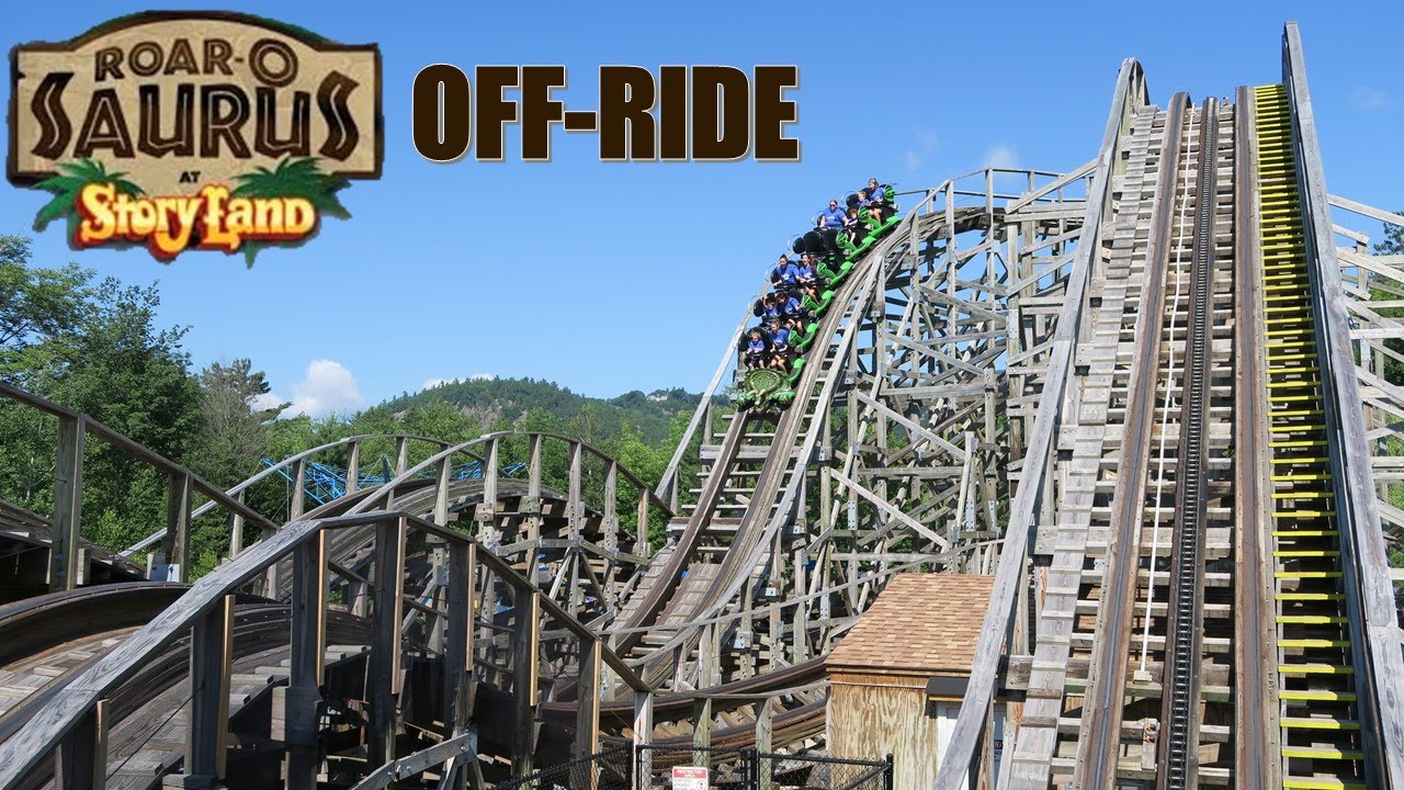 Roar-O-Saurus Off-Ride Footage, Story Land Gravity Group Underrated Wood Coaster | Non-Copyright