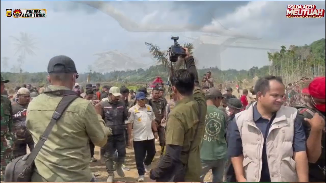 KAPOLRES ACEH TIMUR DAMPINGI KUNJUNGAN MENTERI DALAM NEGERI DI PANTEE BIDARI, ACEH TIMUR