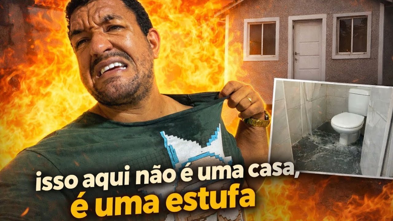 ALUGUEI UMA CASA QUENTE DEMAIS E COM BANHEIRO PEQUENO