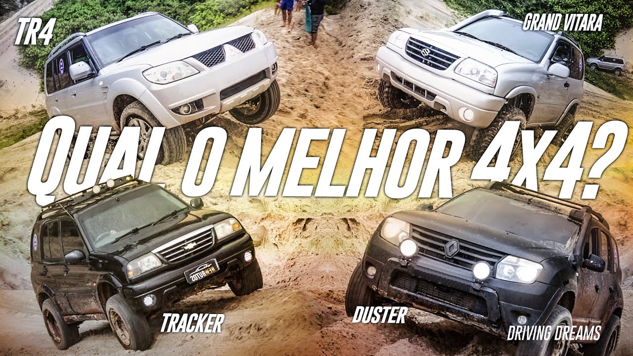 Qual o melhor 4x4? Tr4,  Duster, Tracker ou Grand Vitara? Desafio trilha nas dunas! 281