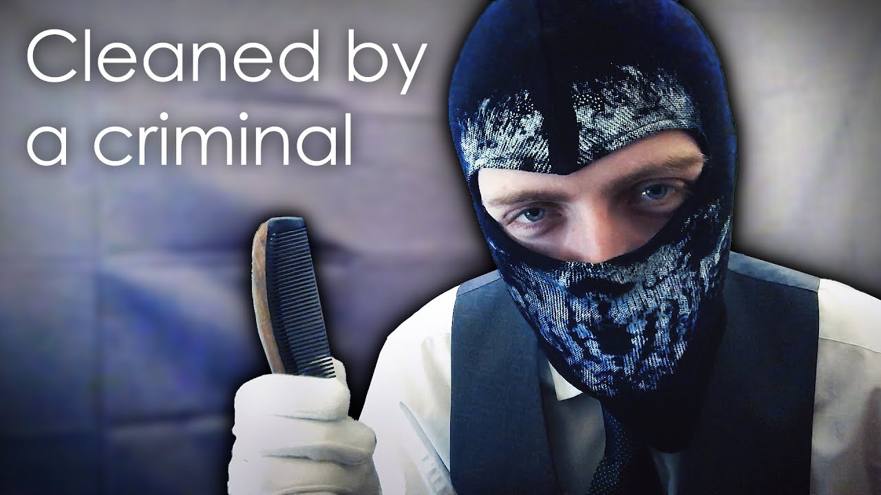A Criminal Cleaning [Binaural ASMR Cryptic Roleplay & Tingles]