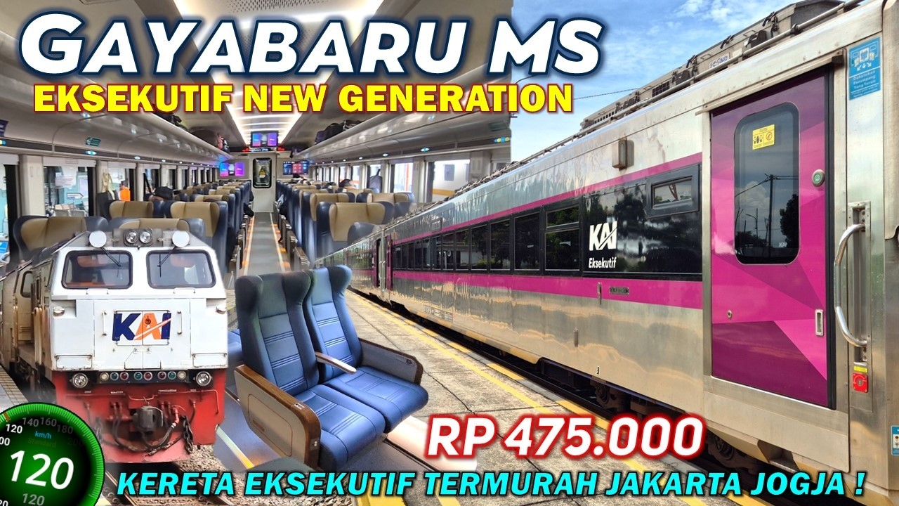 KERETA EKSEKUTIF TERMURAH JAKARTA JOGJA ‼️ Naik Kereta Gayabaru Malam Selatan, Banyak Berhentinya 😭