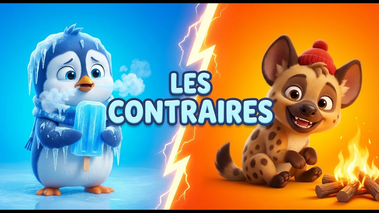 Apprendre les Contraires avec Pingo et Riko | Dessin Animé Éducatif (Maternelle)