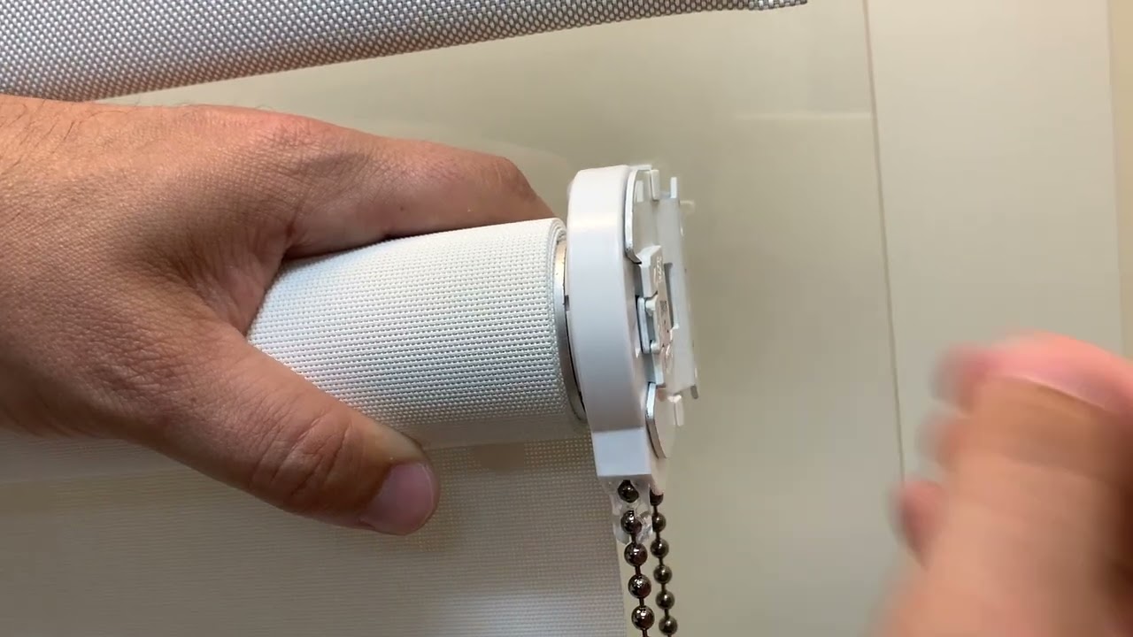 How to fix metal chain and manual clutch operation on open roll shade