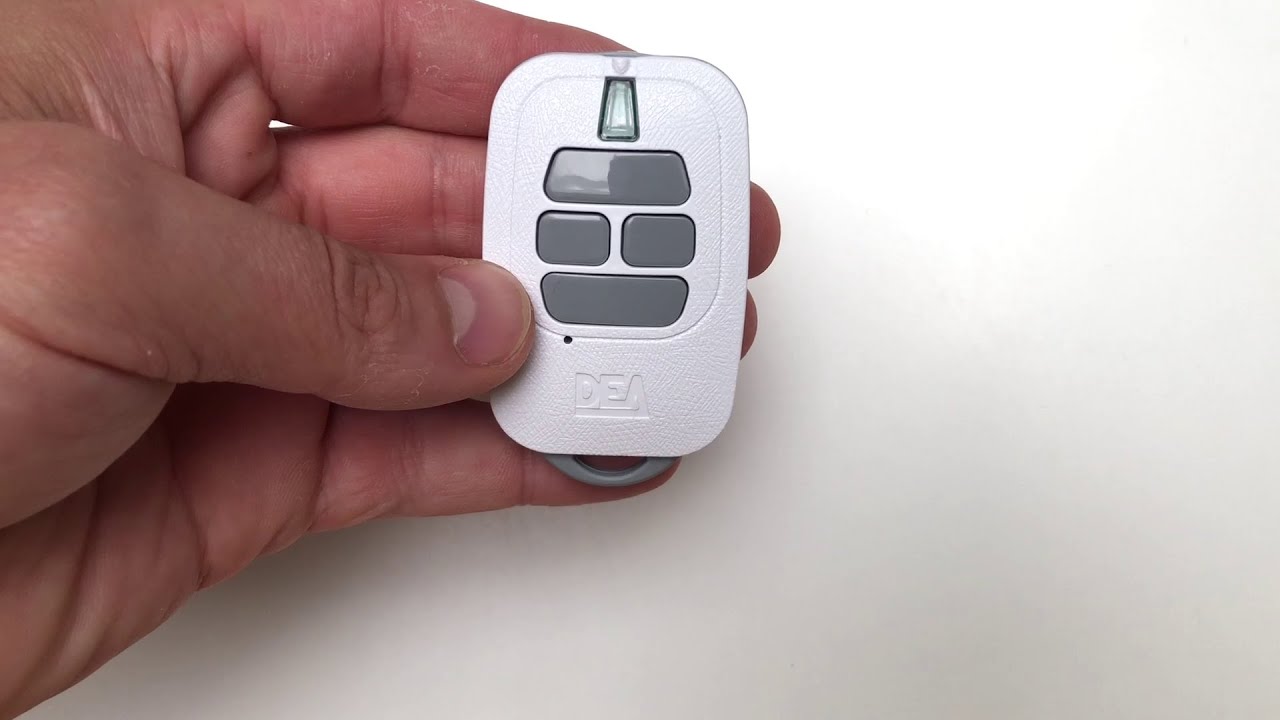 Programmation de la t&eacute;l&eacute;commande DEA GT2M ou DEA GT4M