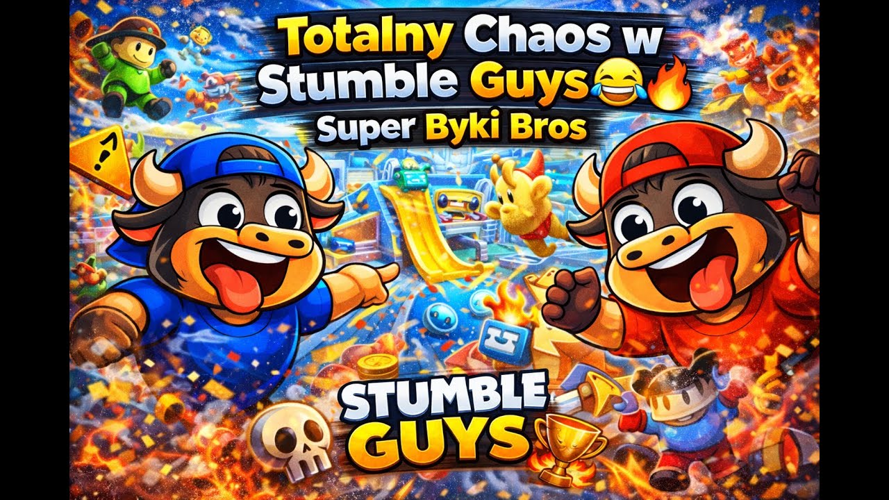 Totalny Chaos w Stumble Guys 😂🔥 | Super Byki Bros