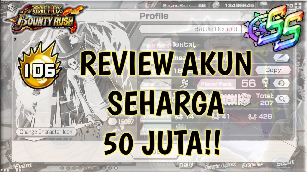 REVIEW AKUN OPBR SEHARGA 50 JUTA !!