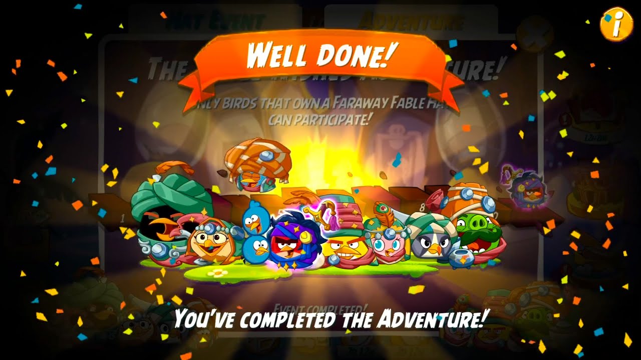 Angry Birds 2 AB2 The Three Wishes Adventure! Level 1 10 Faraway Fable Hat Set 2026