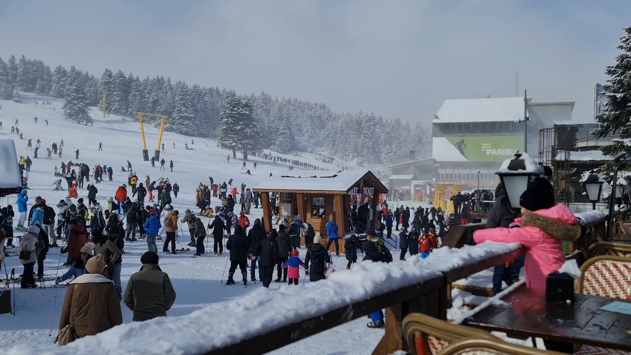 اجواء ثلوج تركيا بورصا جبل اولوداغ يناير 2024 Snow weather on Uludag Mountain in Türkiye  #لايك
