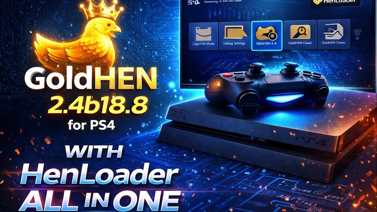 GoldHEN 2.4b18.8 for PS4 with HenLoader All in One