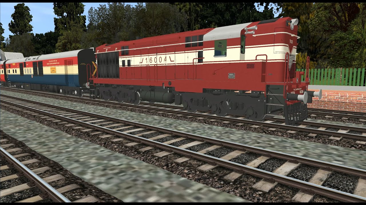 A Non Stop Rajdhani - Indian Train Models Addons for Auran Trainz Simulator