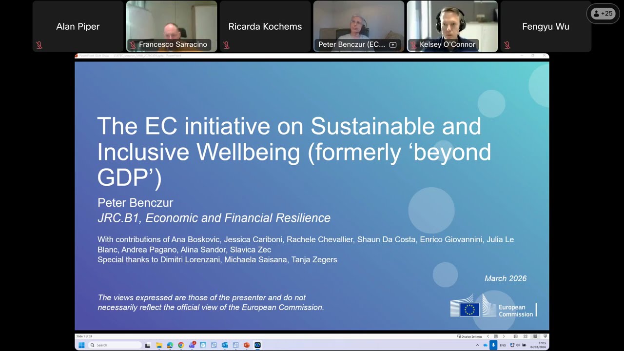 European Commission’s sustainable and inclusive wellbeing initiative | Peter Benczur