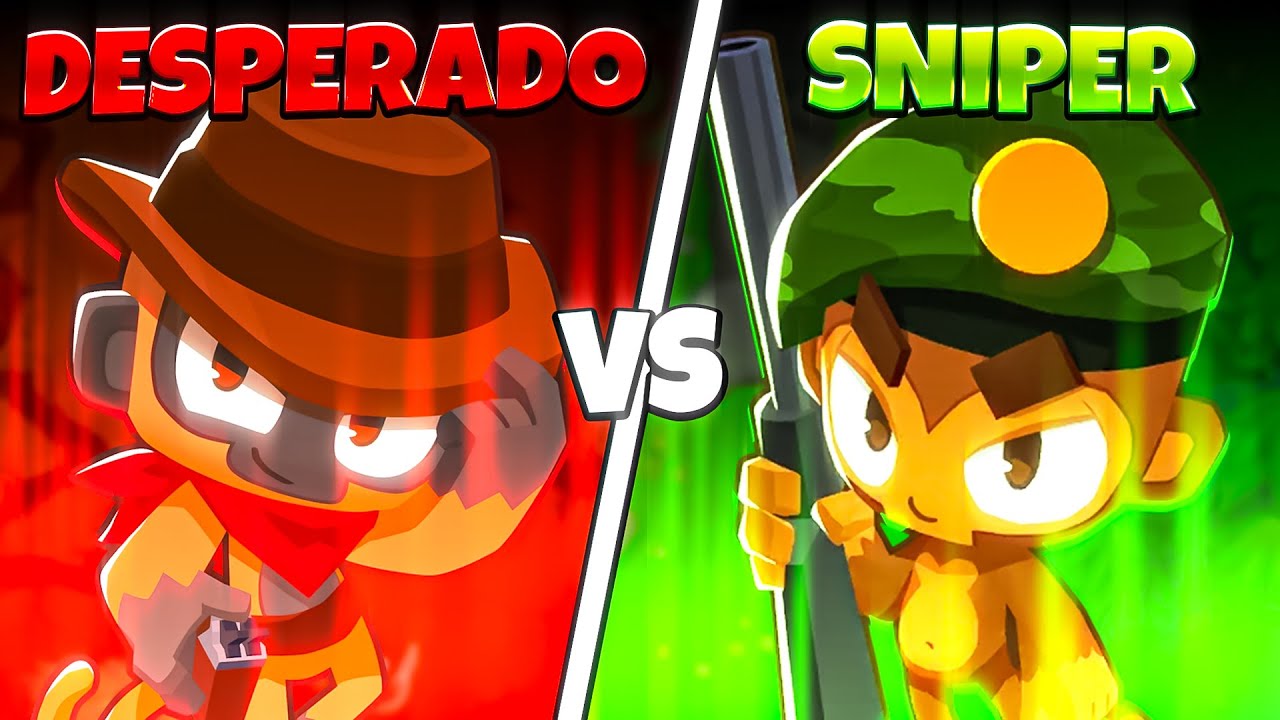 Desperado vs Sniper Monkey in BTD 6