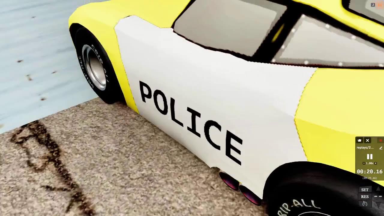 Flatbed Truck Mcqueen | Transportation with Truck - Pothole vs Car #04 - BeamNG.Drive