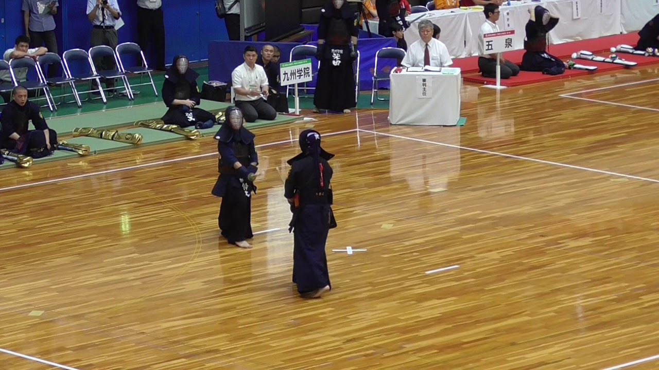 令和元年全国高等学校剣道大会　男子団体準決勝　九州学院-東洋大姫路