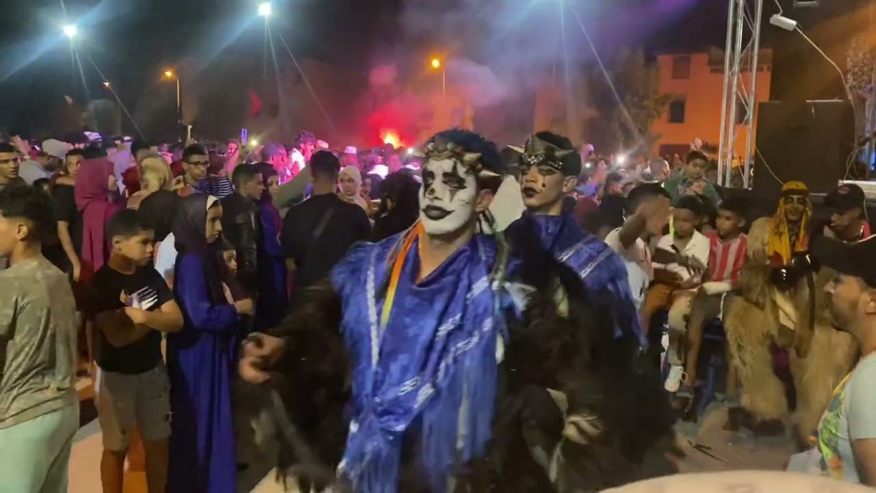 أخر احتفالات كارنفال بوجلود ايت اعزة🎭🖤