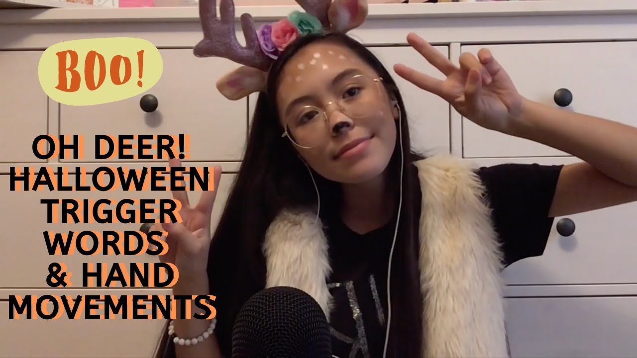 ASMR | Halloween Hand Sounds & Movements, Mouth Sounds, and Trigger Words