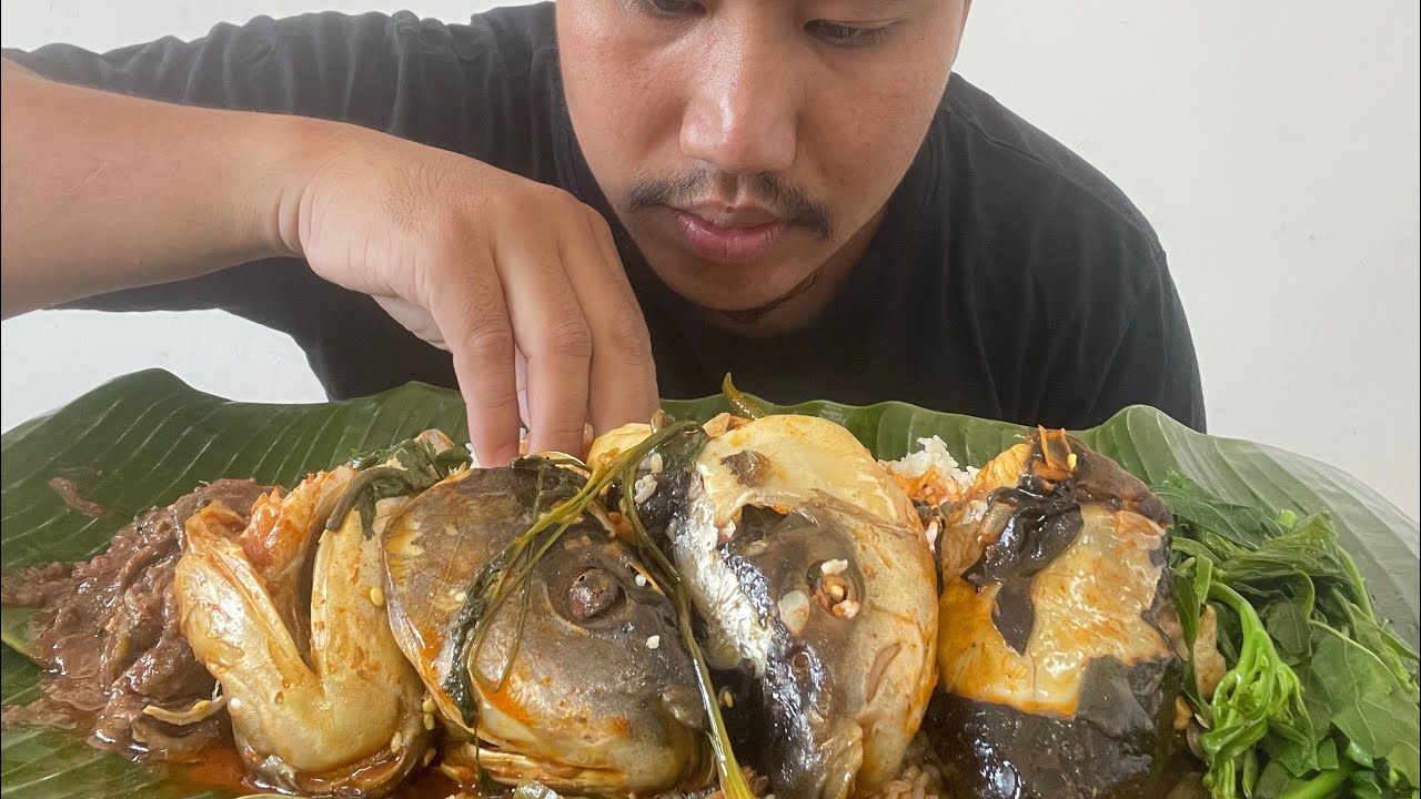 Eating Fish Head Mukbang | Naga Mukbang | Naga Food | Naga Food Mukbang | Bite Of Naga 