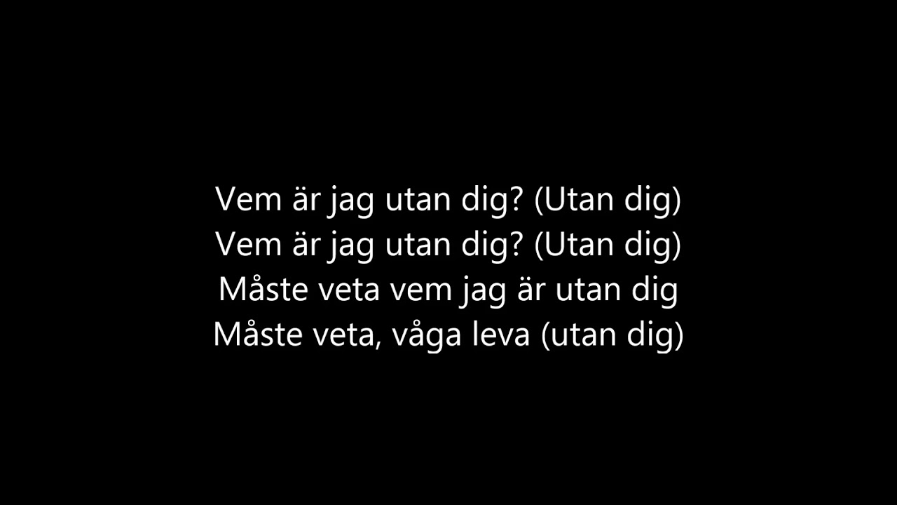 Molly Sand&eacute;n - Utan dig (LYRICS)