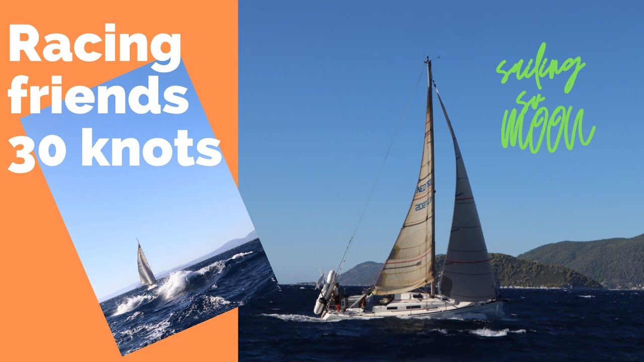 SV Moon Ep 9 - 🤩 Perfect sailing, strong winds. Good company. Sailing life.