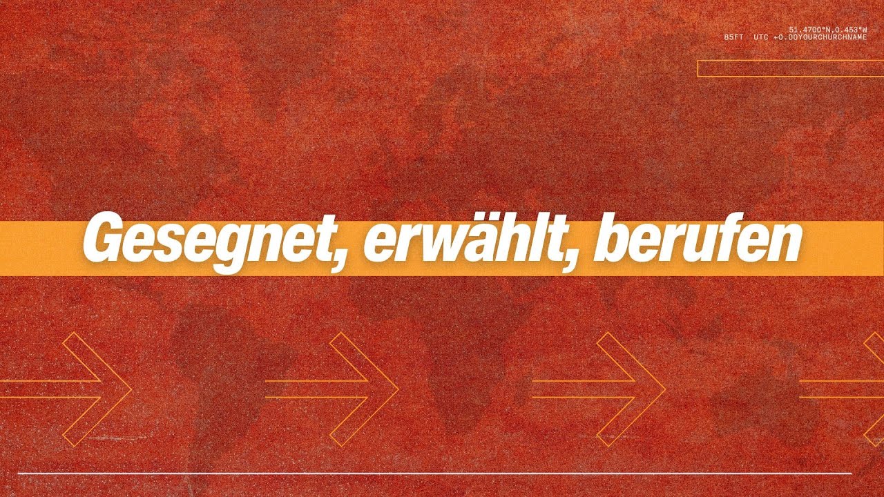 SEGNUNGSGOTTESDIENST – Gesegnet, erwählt, berufen | Gabriel Correa