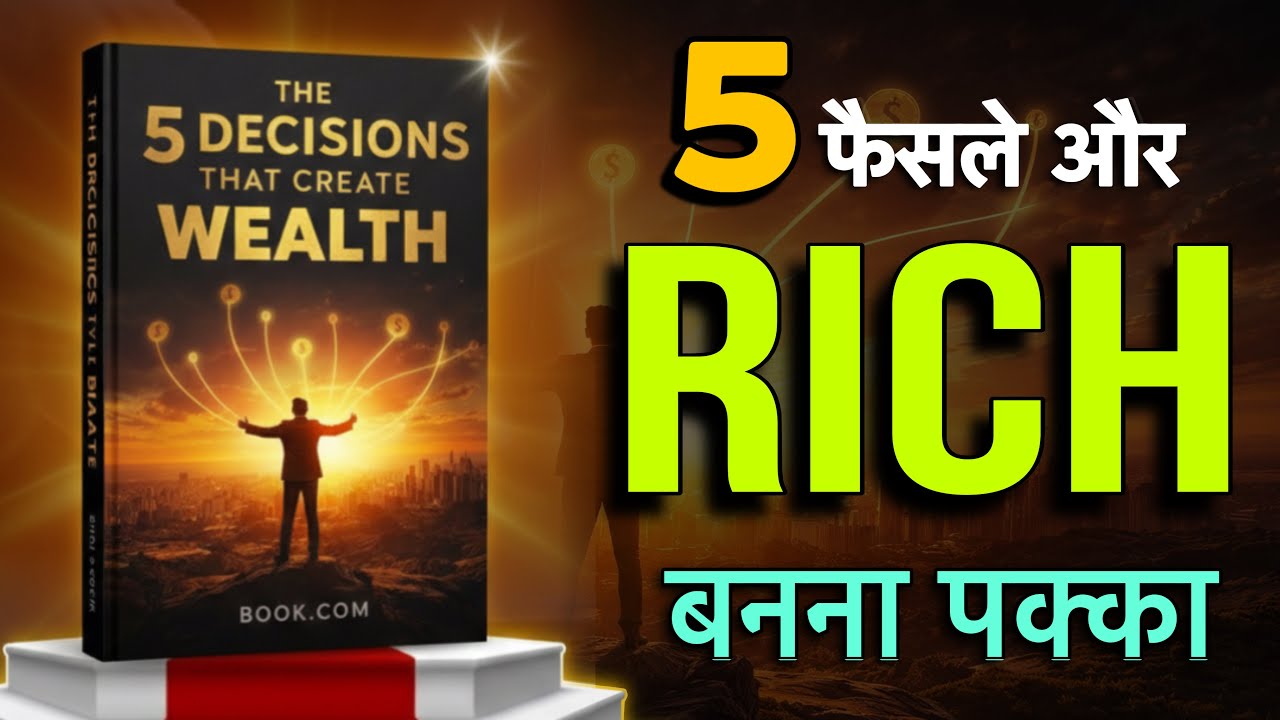 सिर्फ़ 5 फैसले जो आपको RICH बना सकते हैं | अमीर लोग ये नहीं बताते | Book Summary Hindi