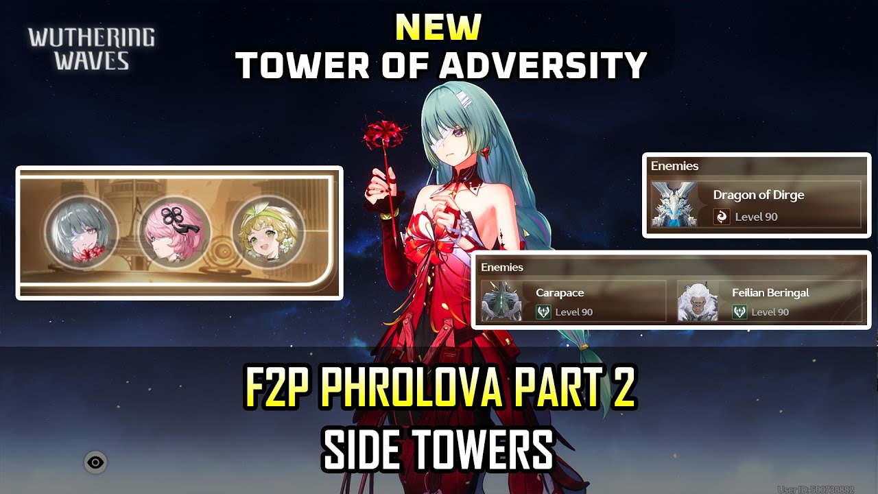 Is she F2P friendly? | F2P Phrolova Taoqi Verina P.2 | Side Towers | Wuthering Waves