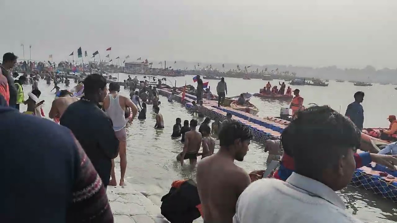 holy bath at Sangam #mahakumbh2025