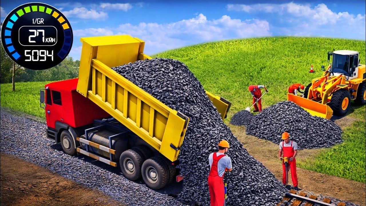 👷City Road Construction Simulator 3D 🚧 | Heavy Excavator & Truck 💥 Android Gameplay