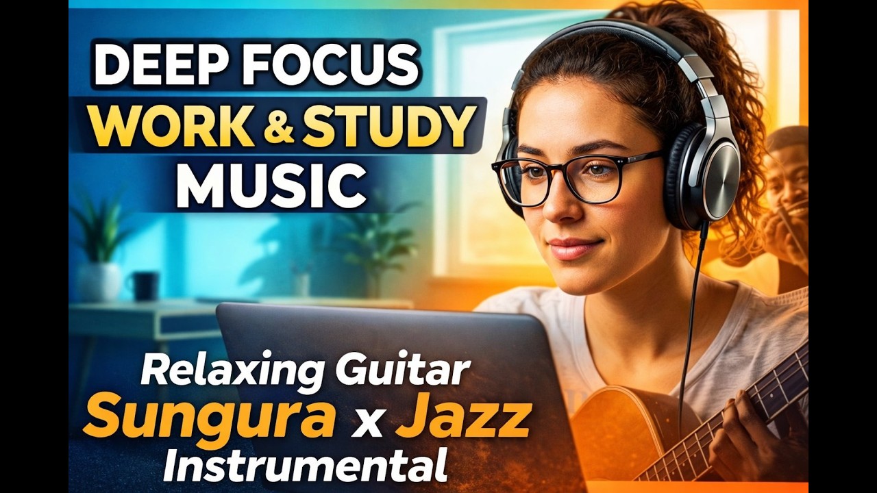 Deep Focus Work & Study Music – Relaxing Guitar Sungura x Jazz Instrumental