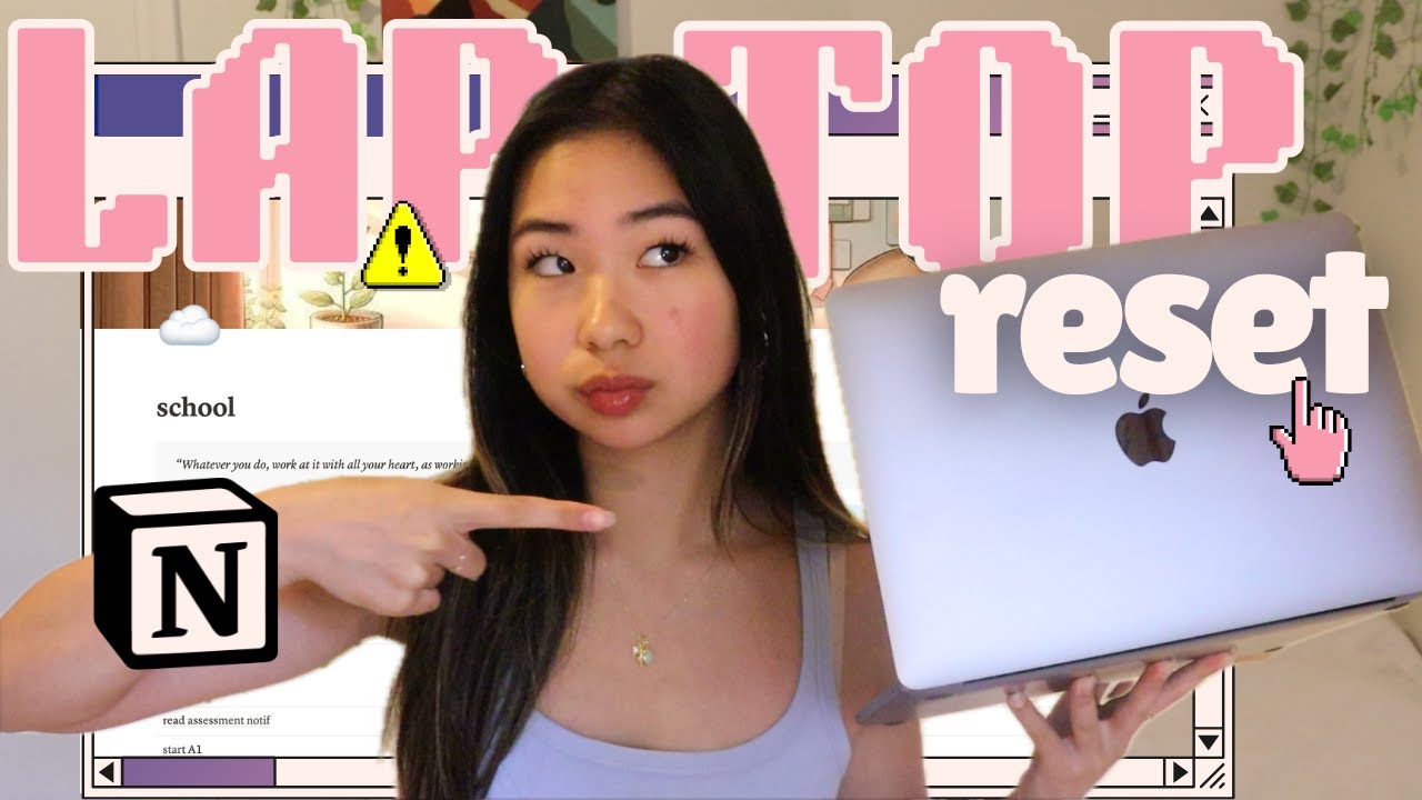 2025 DIGITAL RESET (macbook) + notion tour!  | gabrielle teo
