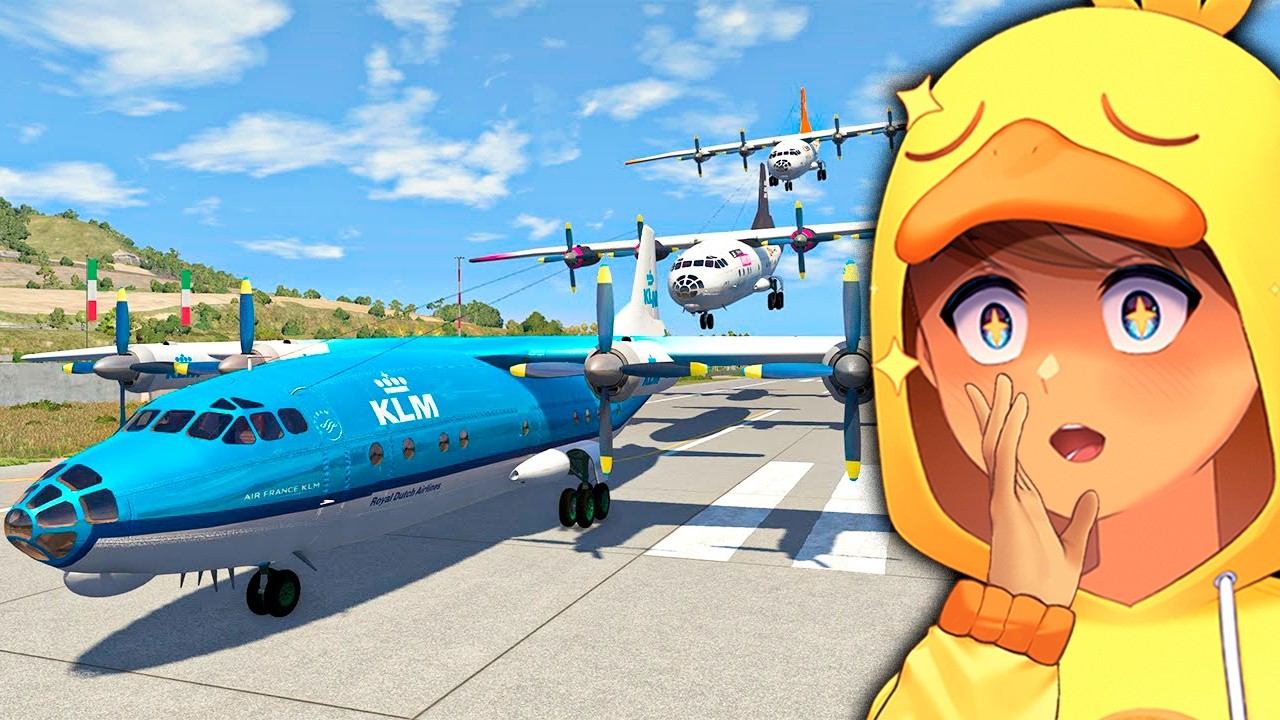 AVIÕES COLIDINDO NO AR! ( Saito Reage BeamNG Drive )