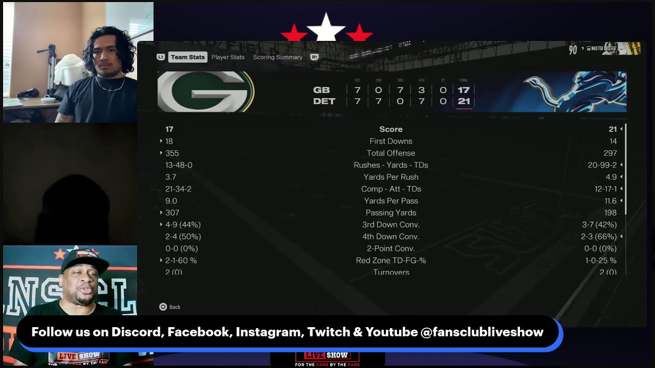 FANS CLUB LIVE SHOW - Madden 25 H2H Conference Clash - Week 4 (Game 6)
