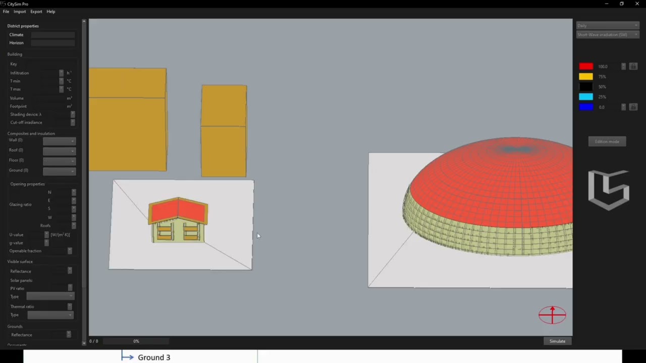 6. Set the parameters in CitySim Pro